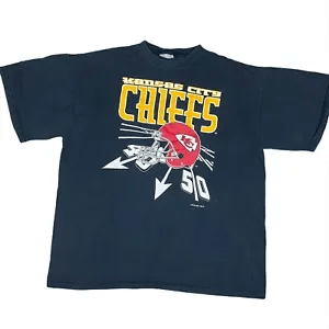 Vintage 1994 Kansas City Chiefs T Shirt 90S S Black