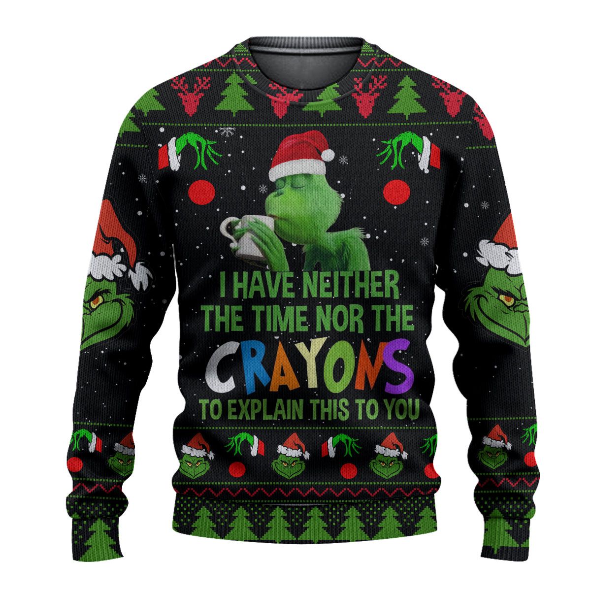 Christmas Sweater – Grinch 3D Aop Shirts For Men And Women