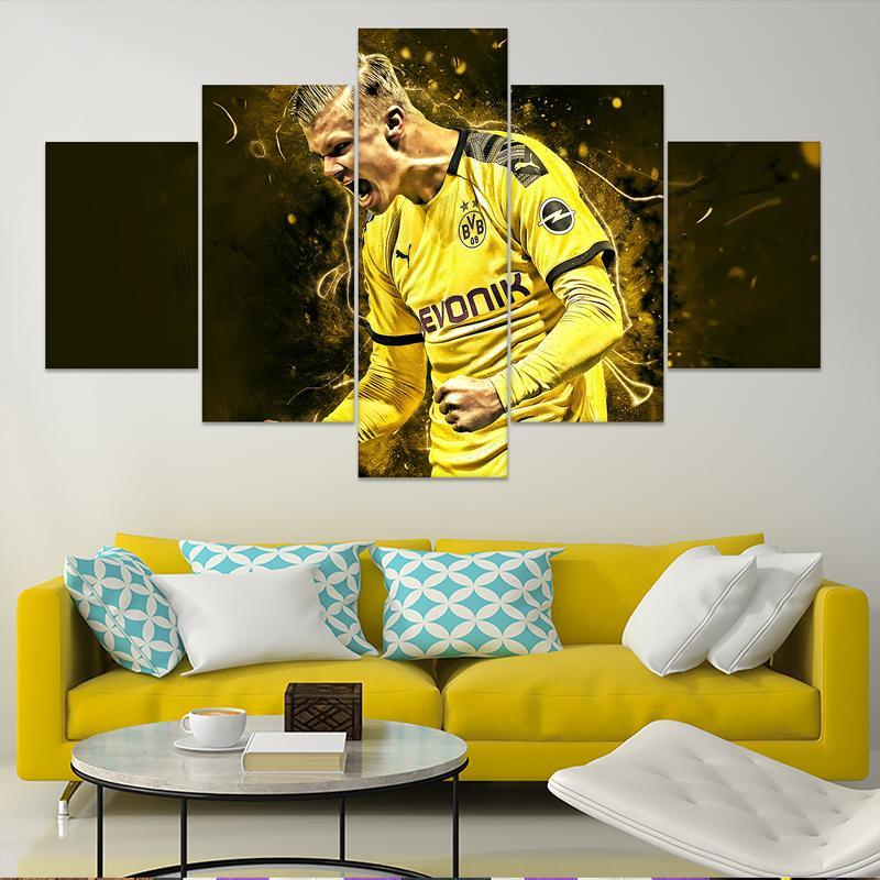 Erling Haaland Borussia Dortmund Wall Art Canvas 3 Store