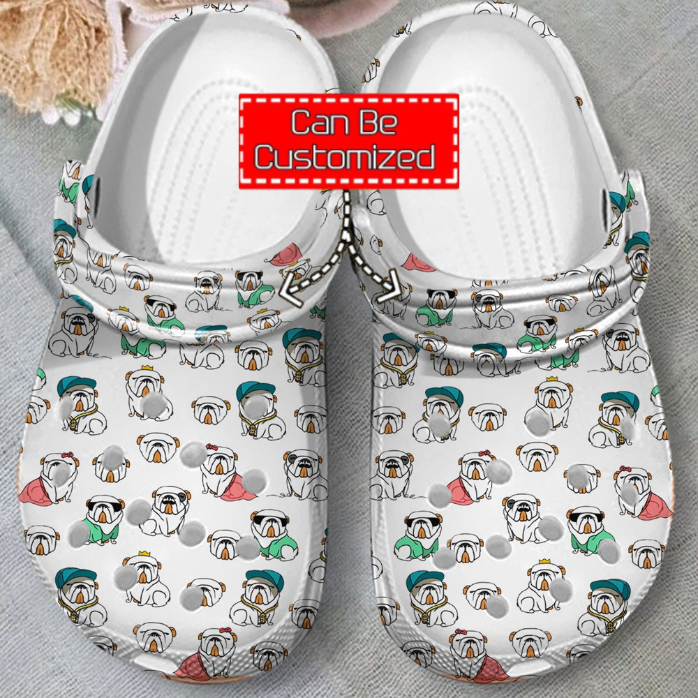 Animal Print Crocs – Bulldog Pattern Clog Shoes For Men And Women