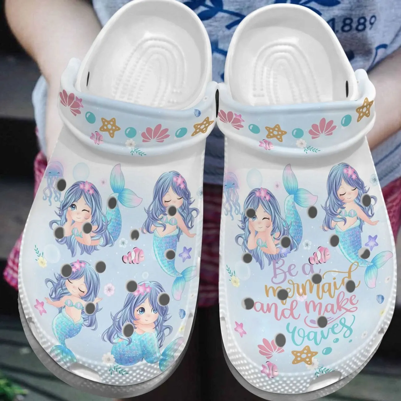 Mermaid Personalized Clog Custom Cro &hellip;