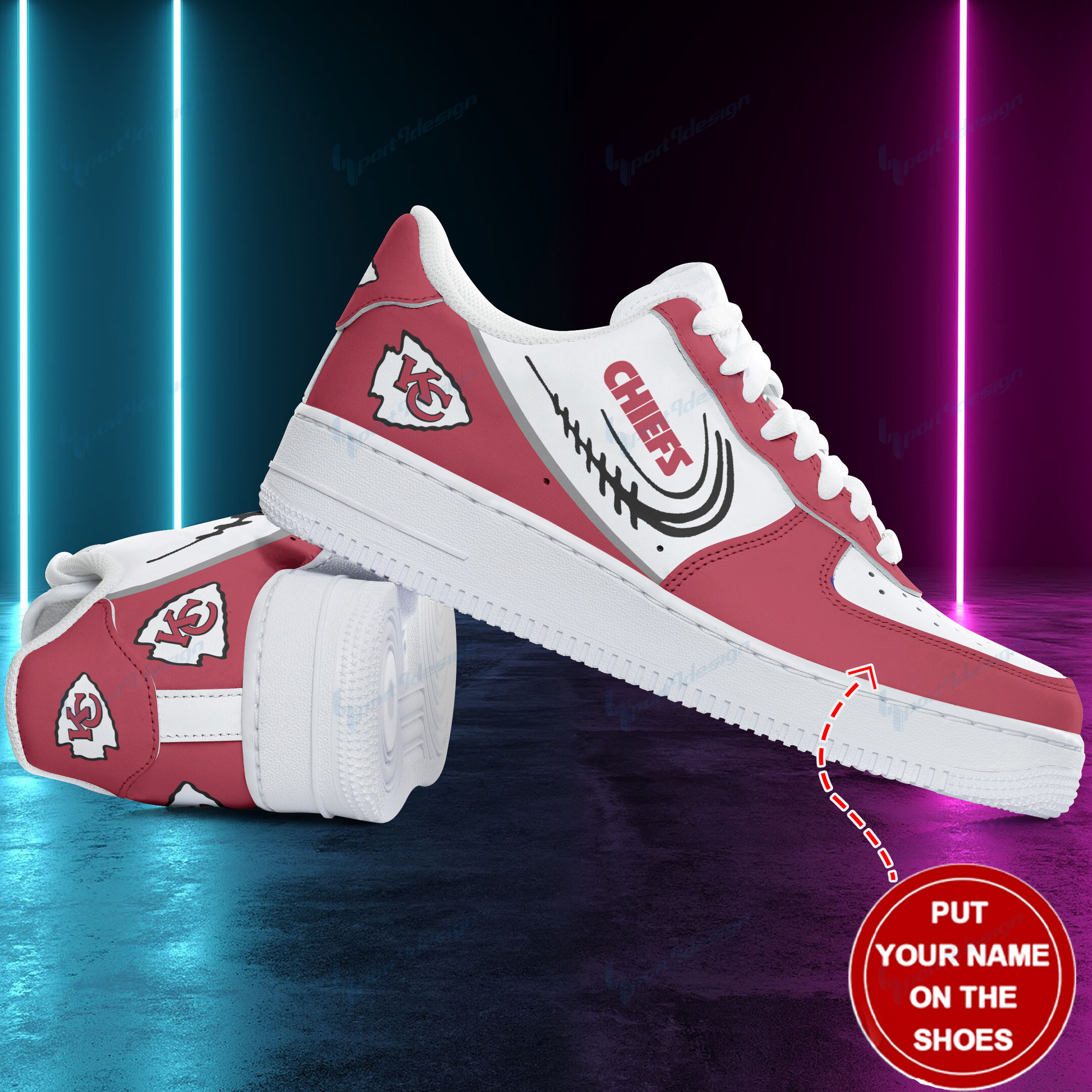 Kansas City Chiefs Af1 Shoes 344