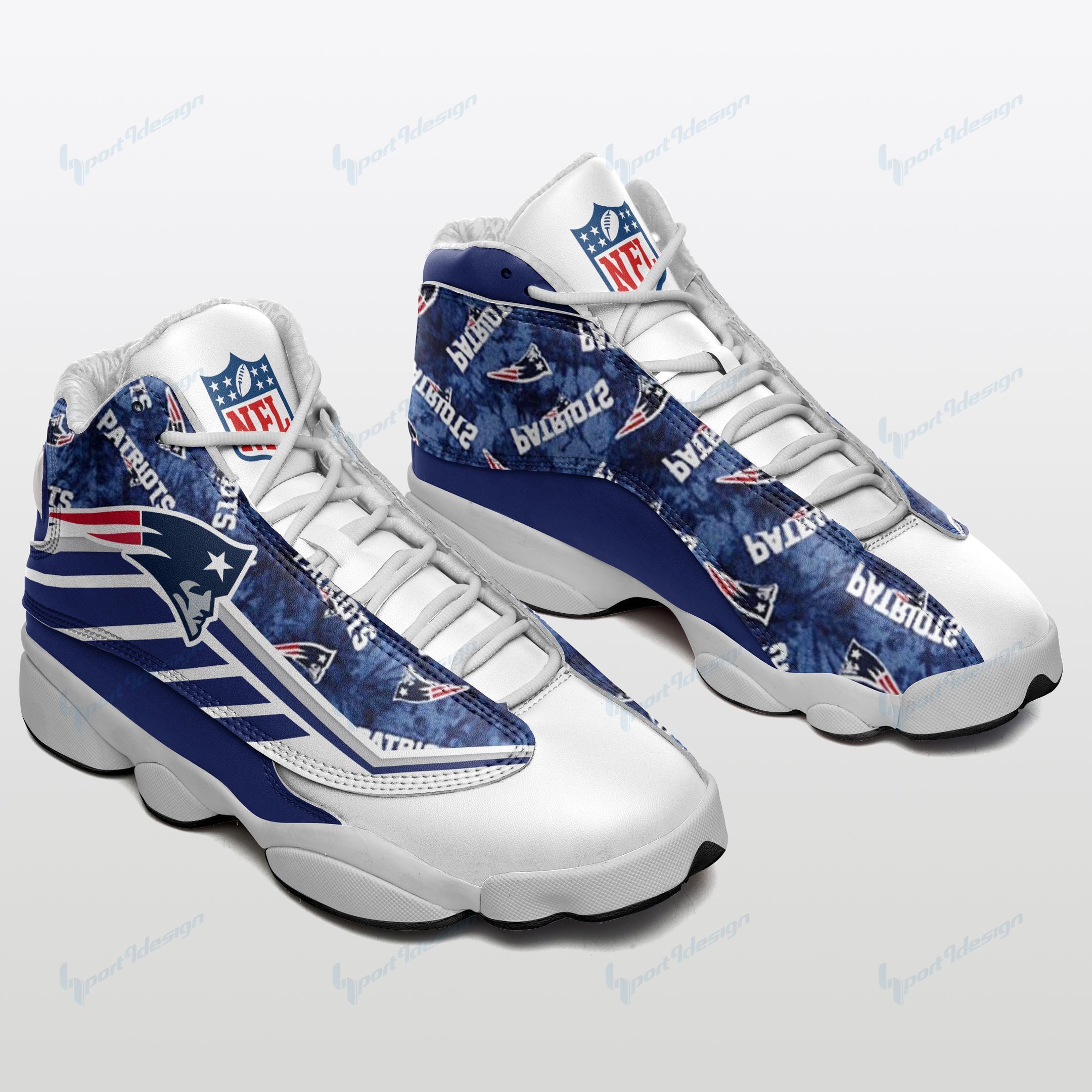 New England Patriots Air JD13 Sneakers 647