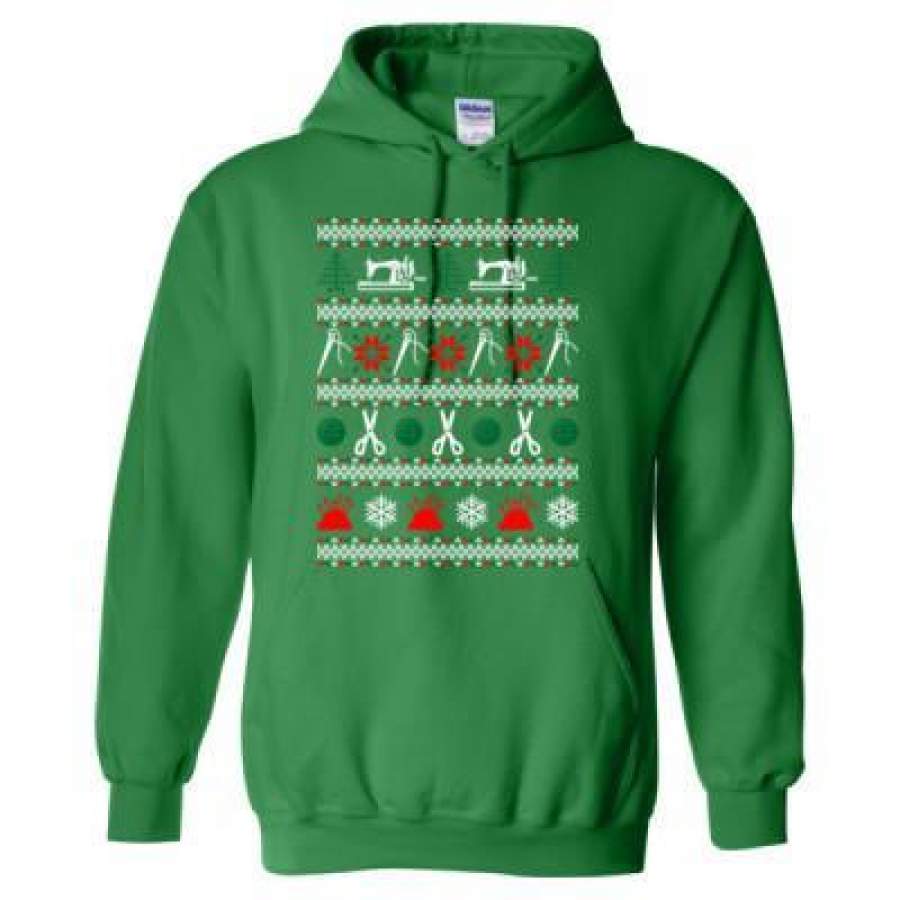 Agr Sewing Ugly Christmas Sweater 2023 - Heavy Blend™ Hooded Sweatshirt ...