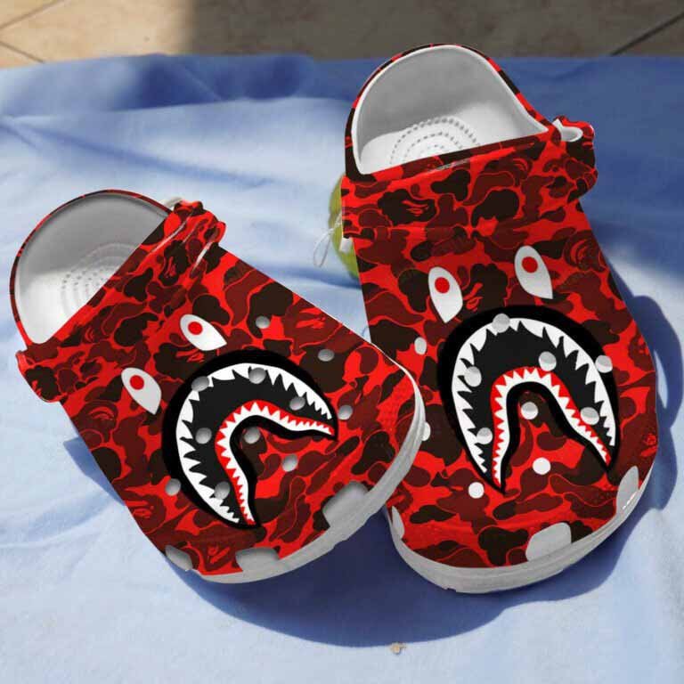 Amazing Shark Pattern Shark Clogs Crocs Shoes Gifts For Children Kids – Sh-Pt189