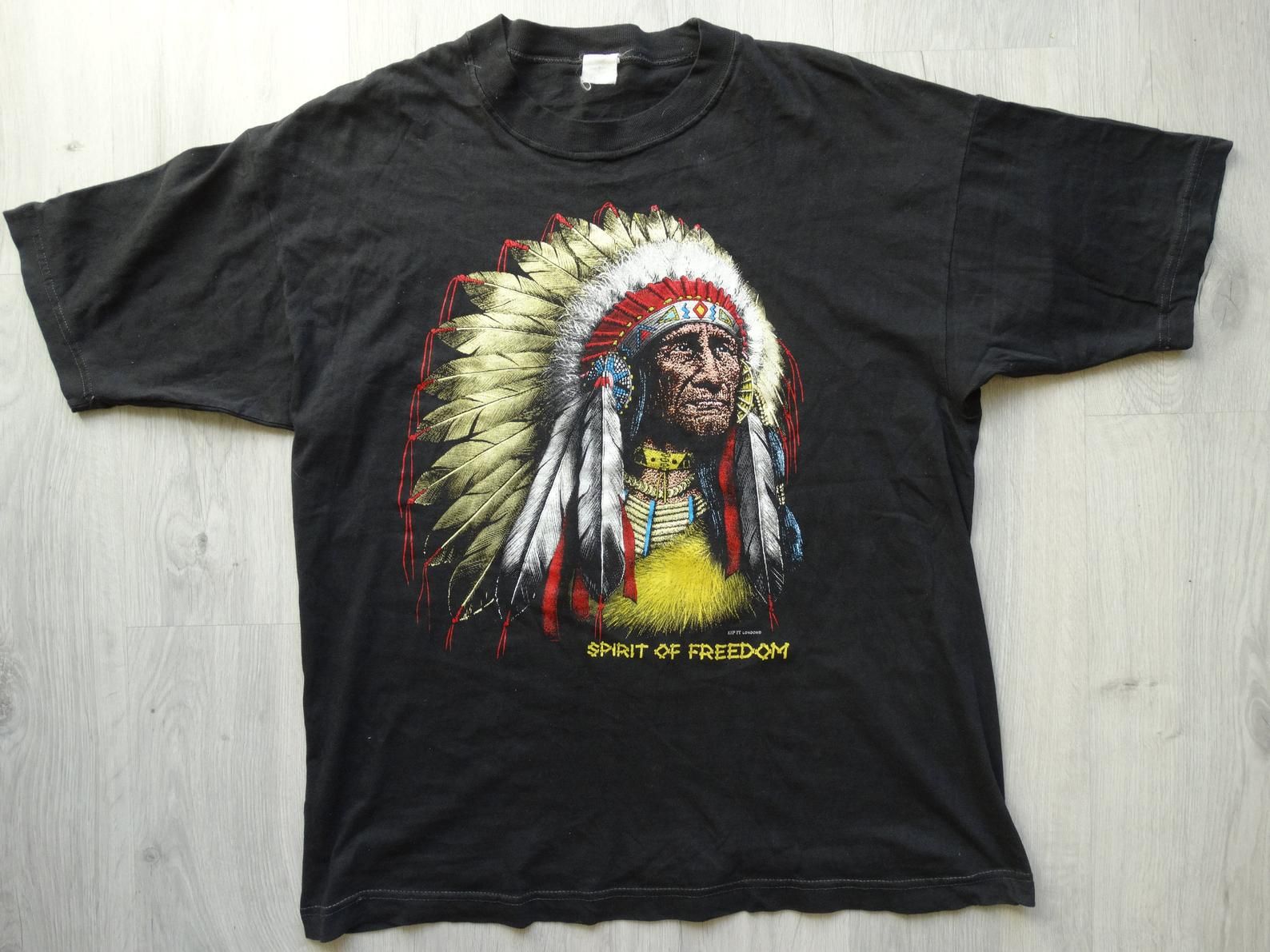 Zip It London Spirit Of Freedom Shirt Native American Vintage Wild Free