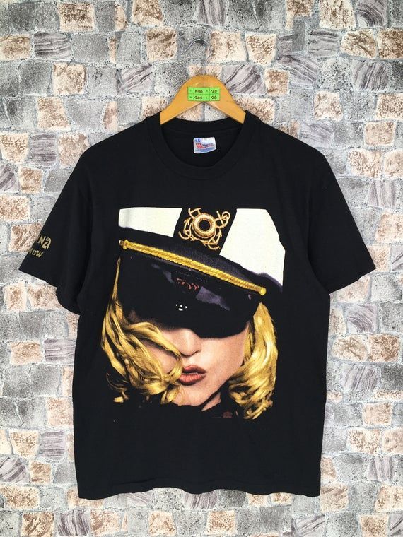 Madonna Black Large Vintage 90 S Madonna Queen Of Pop The Girlie Show World Tour 93 Boy Toy Pop Dance Music Pop Shirt