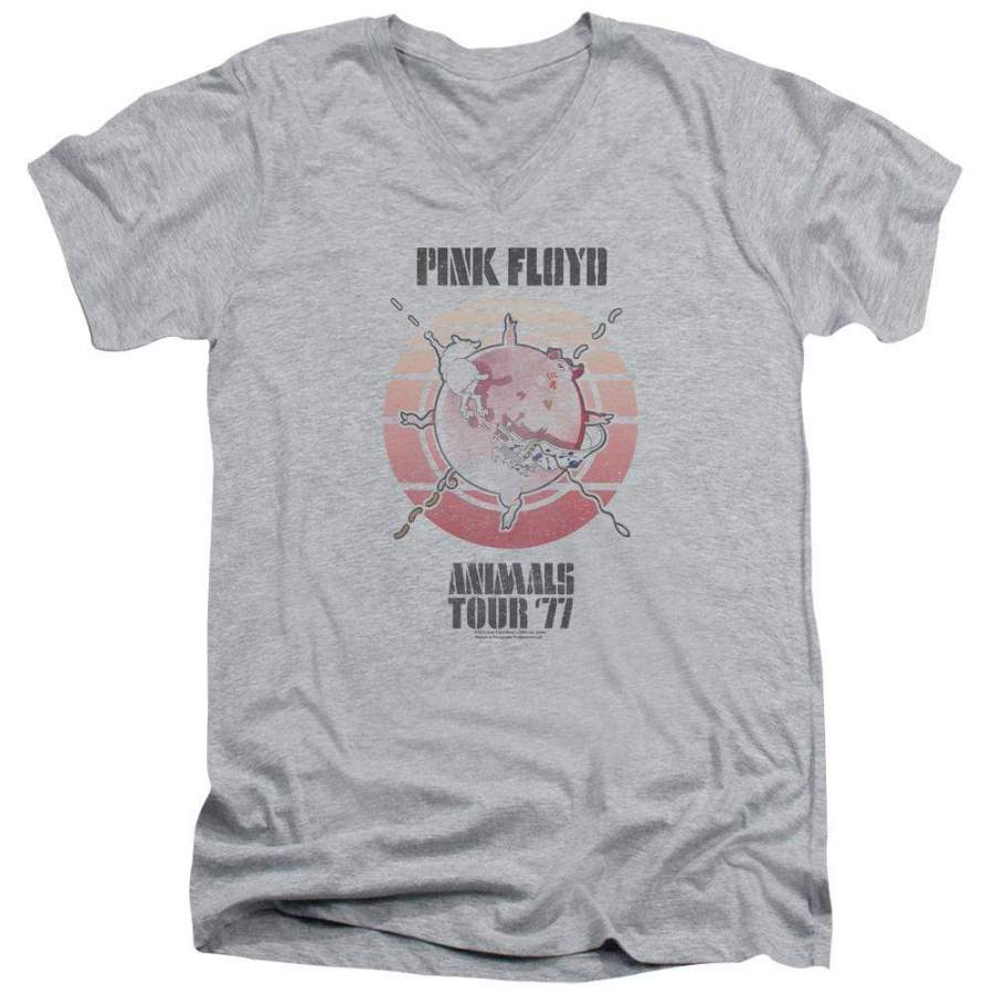 Pink Floyd Animals Tour 77 Men’s V-Neck T-Shirt