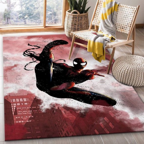 Amazing Spider Man Carpet Area Rug Living Room Floor Home Decor