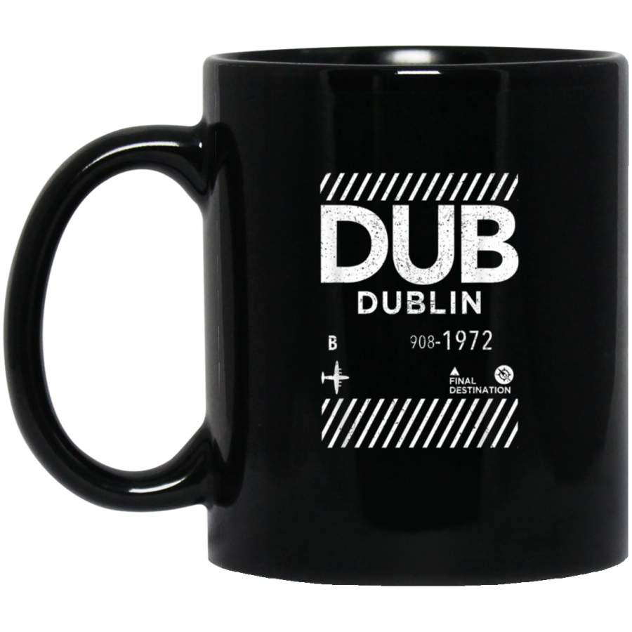 Dublin  Retro Vintage Travel Ireland Mug