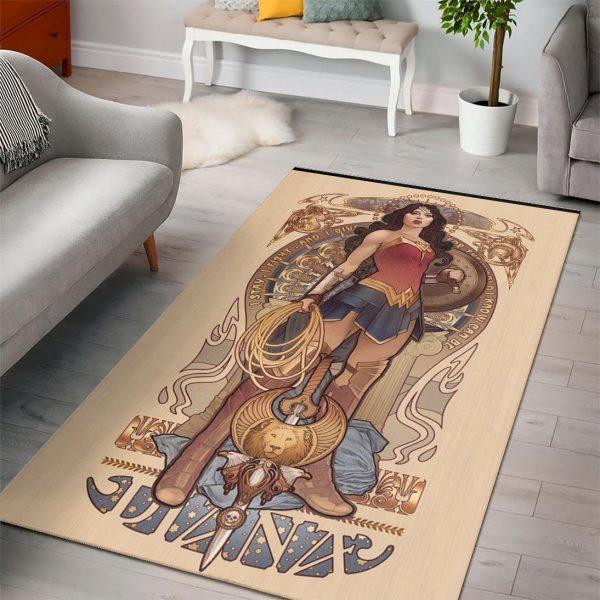 Wonder Woman Dc Comic Home Decor Rectangle Area Rug 3