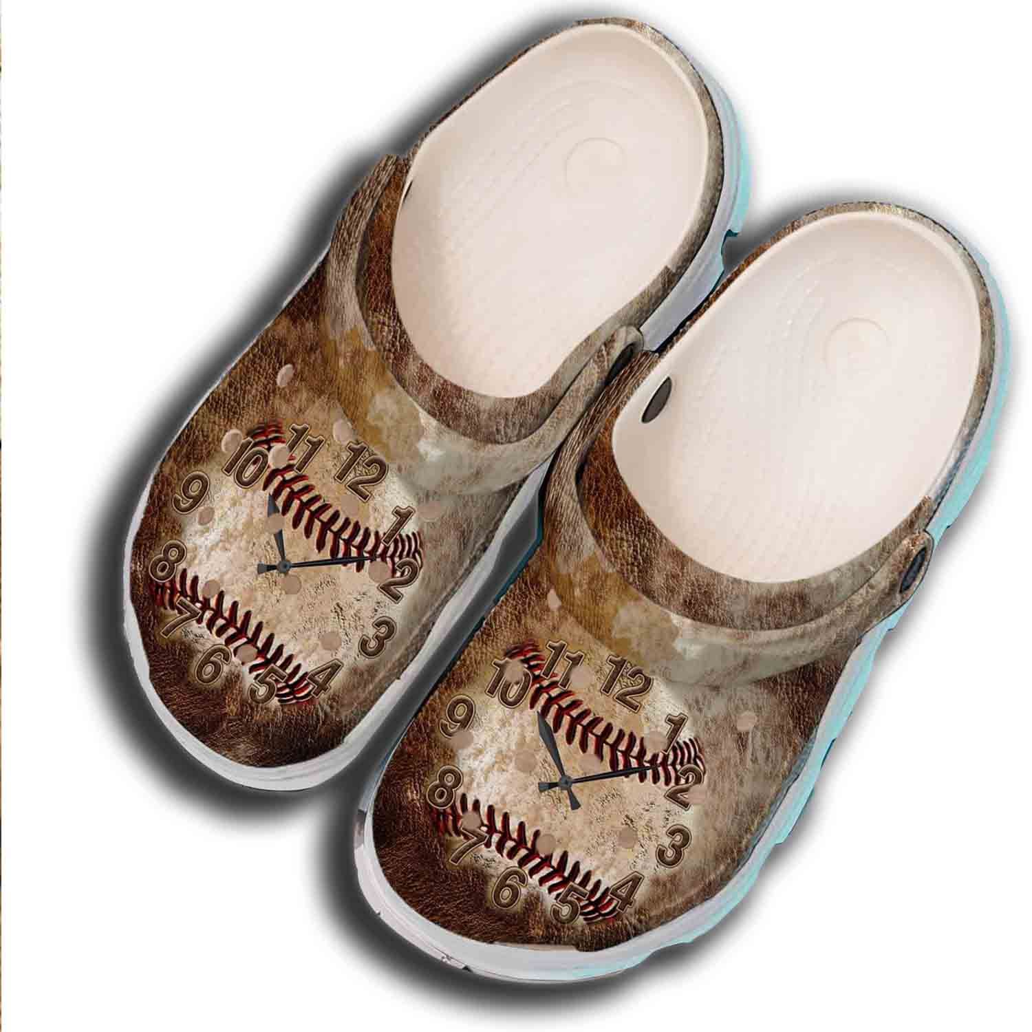 Clock Baseball Shoes Crocs For Batte …