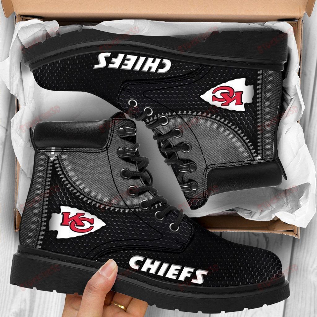 Kansas City Chiefs Boots – Premium Shoes/ Premium Leather Boots – Gift For Sports Lovers 147