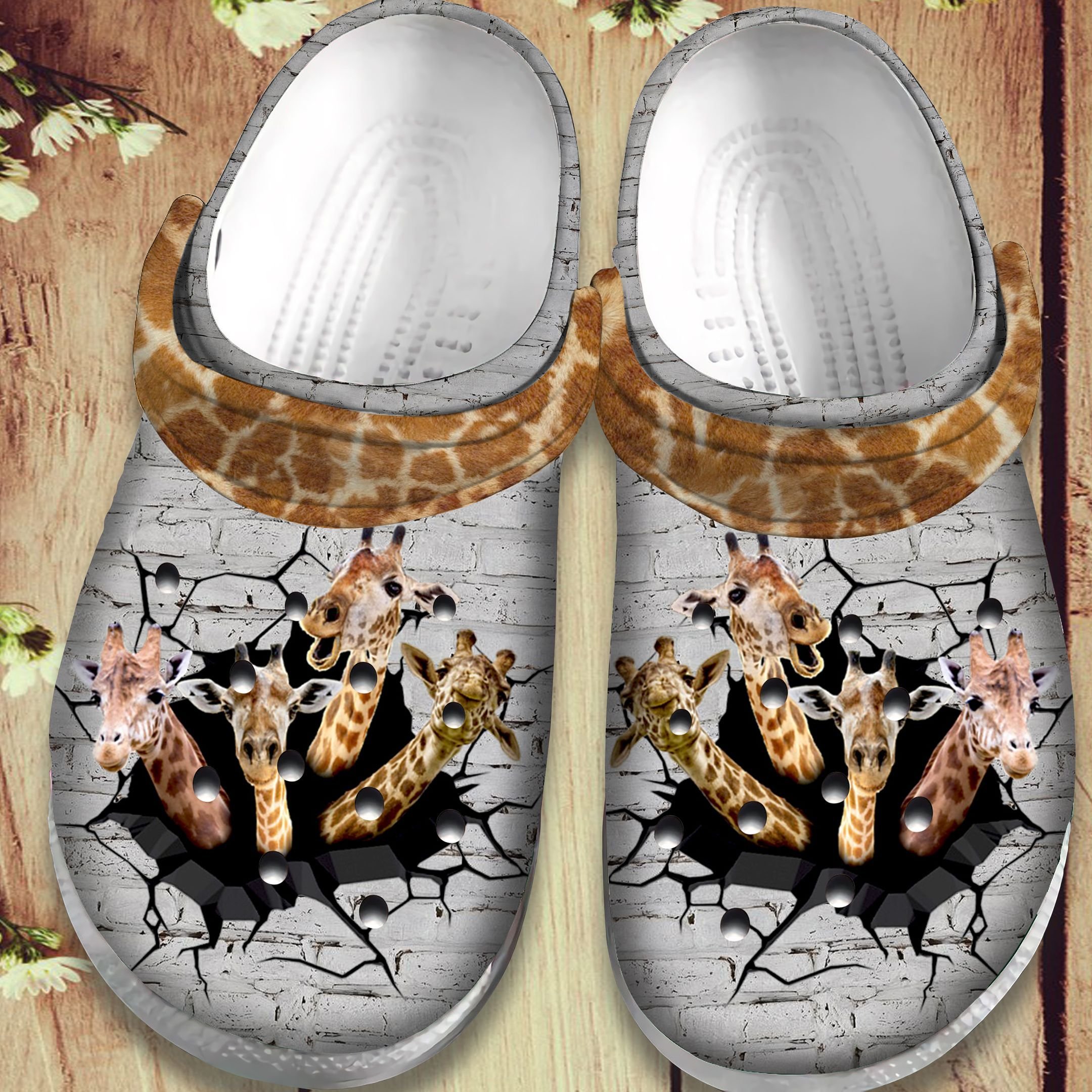 Giraffe Family Crocs Shoes – L …