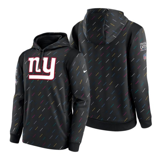 Men’S New York Giants Charcoal 2021 Crucial Catch Therma Pullover Hoodie