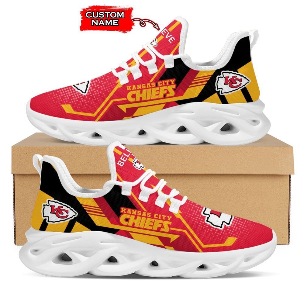 Kansas City Chiefs Personalized Yezy Running Sneakers Art 222