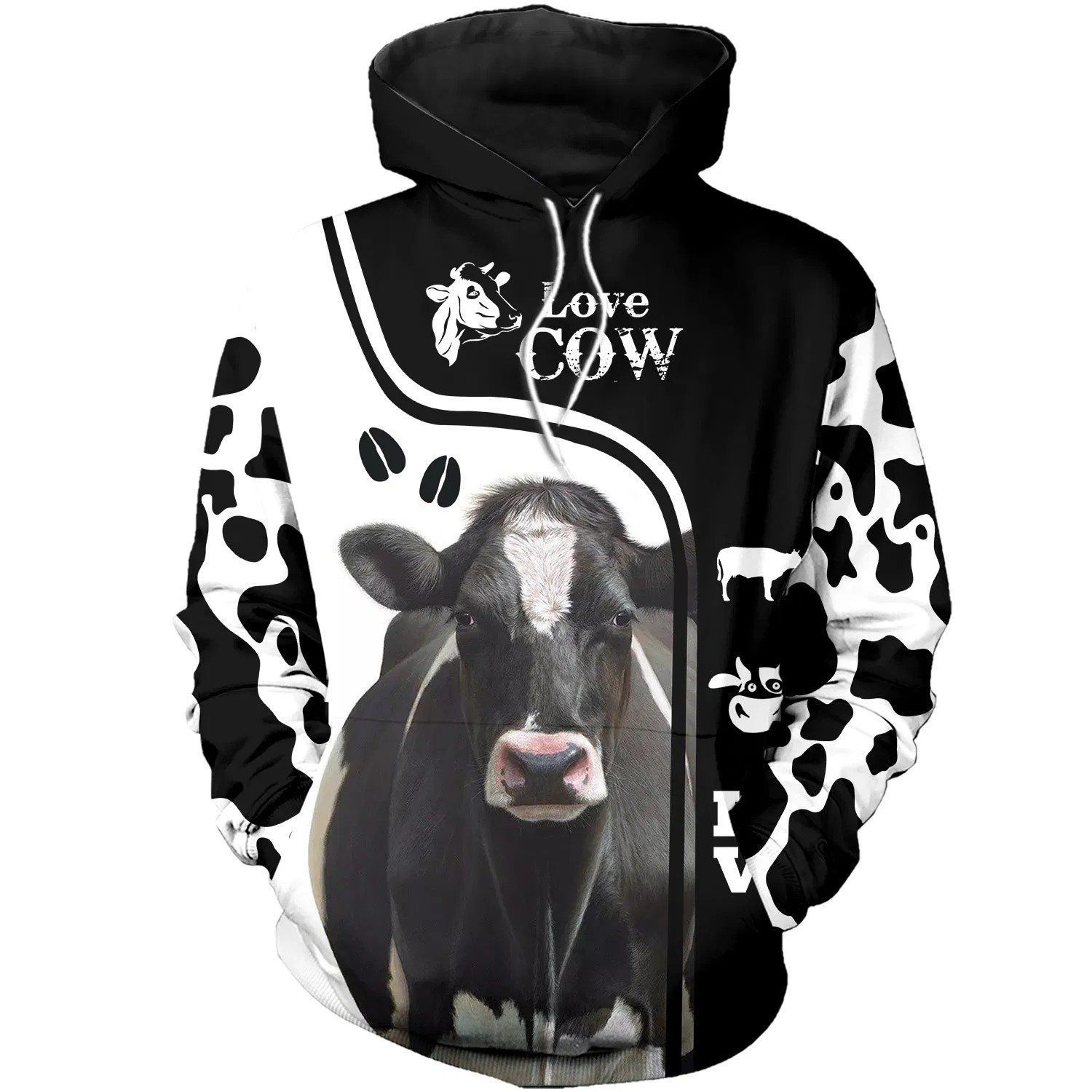 Dairy Cow Hoodie T-Shirt Sweatshirt  &hellip;
