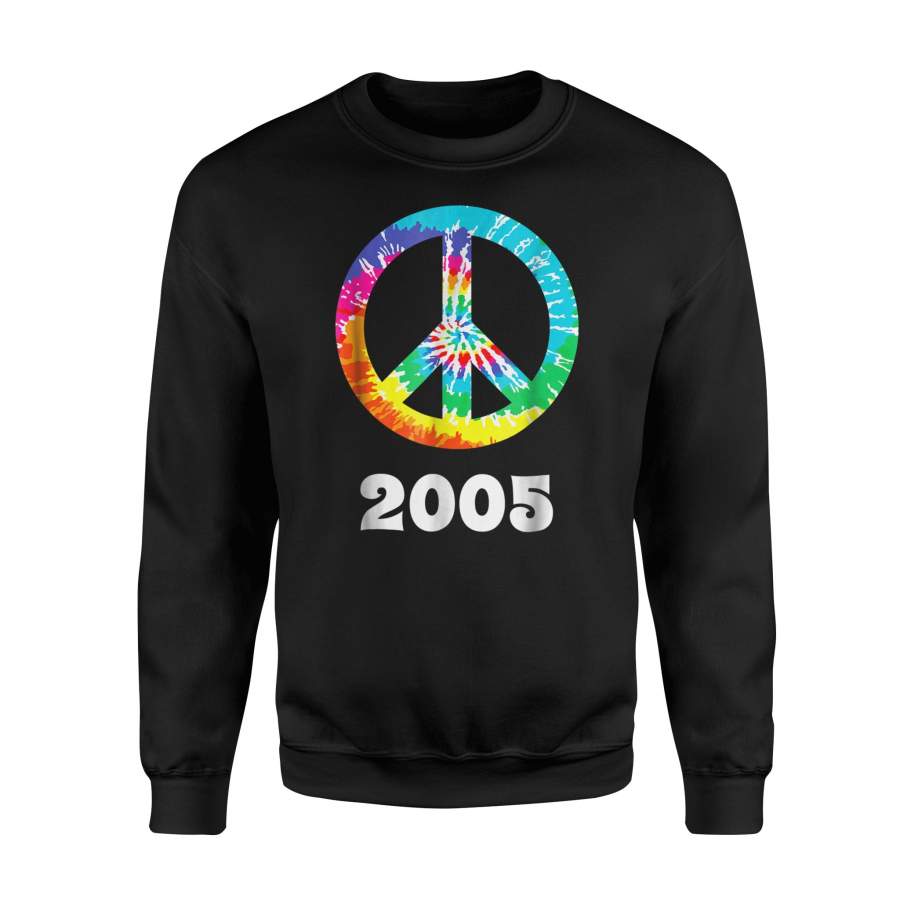 2005 Hippie Peace Sign Halloween Costume Class Reunion Halloween Sweatshirt