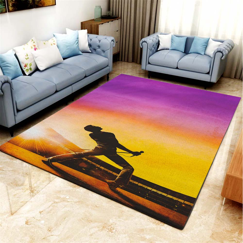 Freddie Mercury Bohemian Rhapsody Living Room Carpet Kitchen Area Rugs