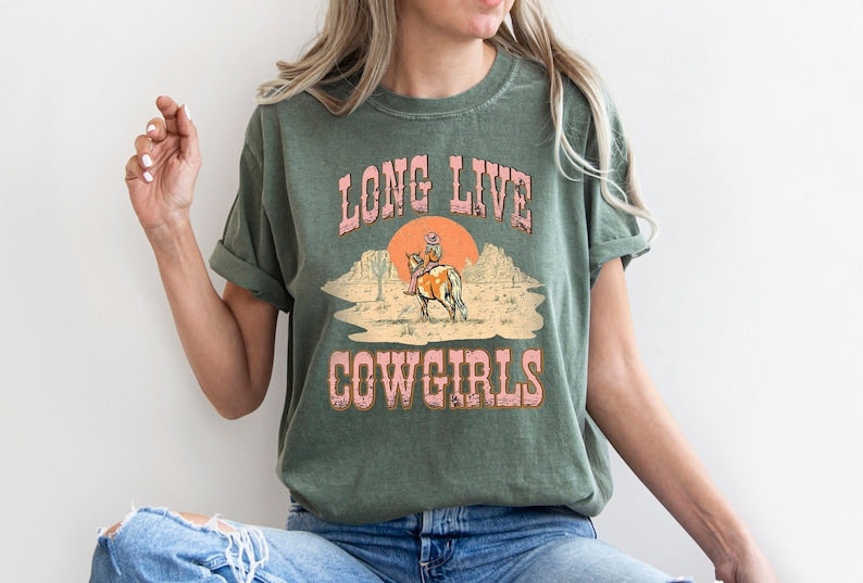 Long Live Cowgirls Shirt, Cute Country Shirts, Cowgirl Shirt