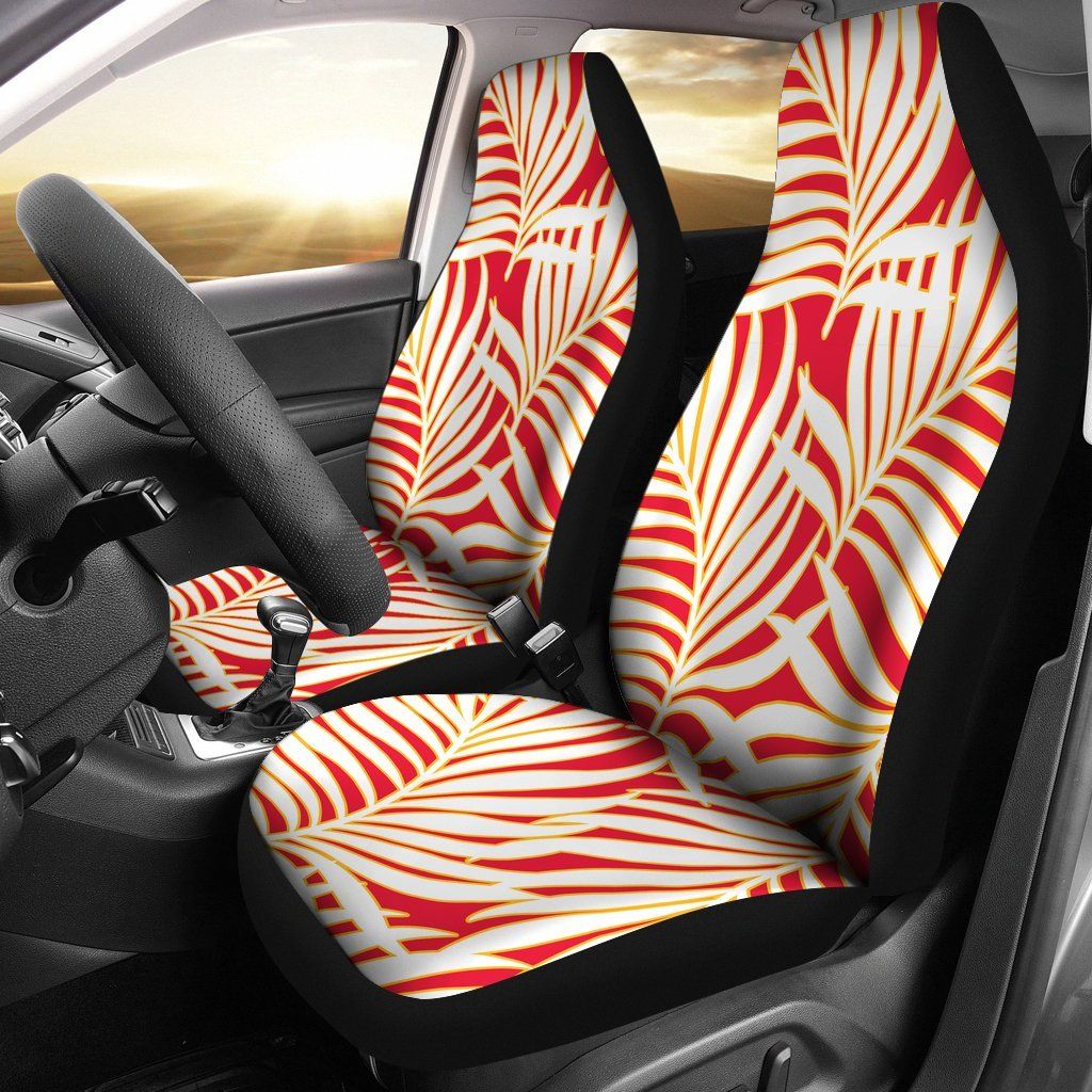 Kansas City Chiefs Fans Car Seat Covers Tropical Chiefs Football