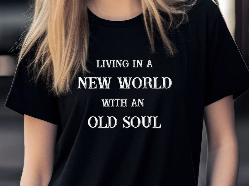 Living In A New World With An Old Soul Oliver Anthony Shirt. Rich Men North Of Richland. Bella Canvas 3001. Unisex Jersey Short Sleeve Tee