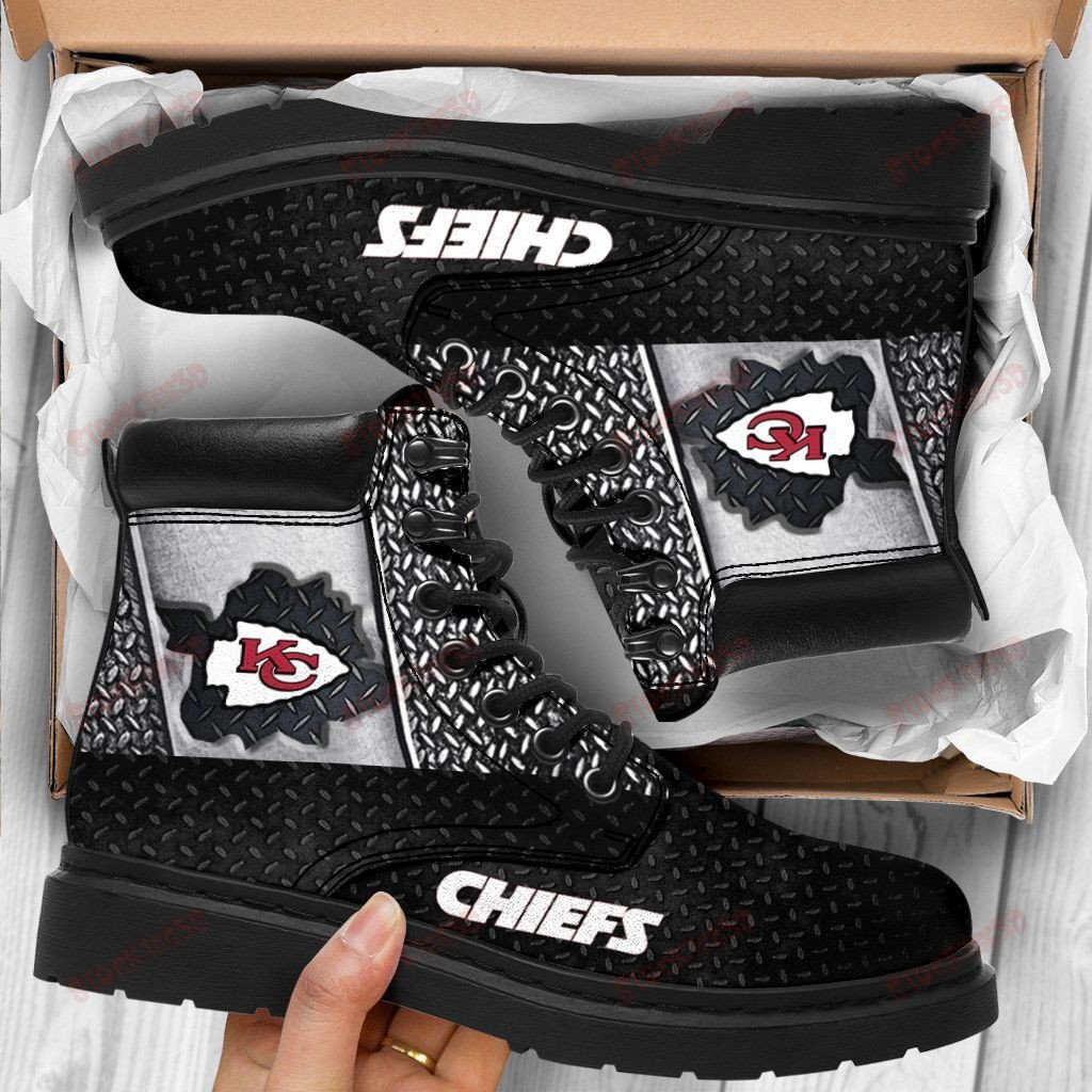 Kansas City Chiefs Boots – Premium Shoes/ Premium Leather Boots – Gift For Sports Lovers 432