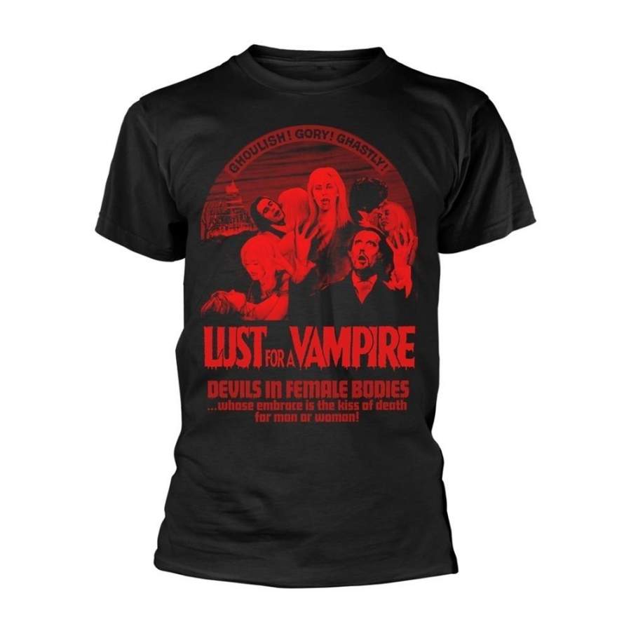 Plan 9 Movies – Lust For A Vampire – Red Unisex Shirt