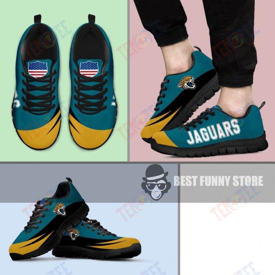 Mens Womens Jacksonville Jaguars Sneakers Awesome T Logo Sneaker Running Shoes For Men Women TDT149