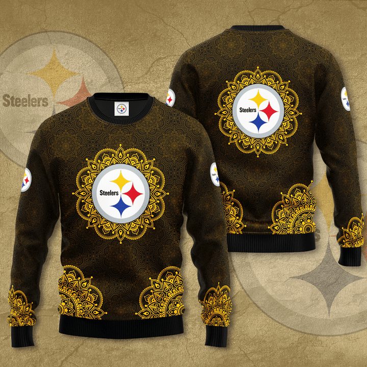 Pittsburgh Steelers Golden Special Gift For Fan Ugly Wool Sweater Christmas