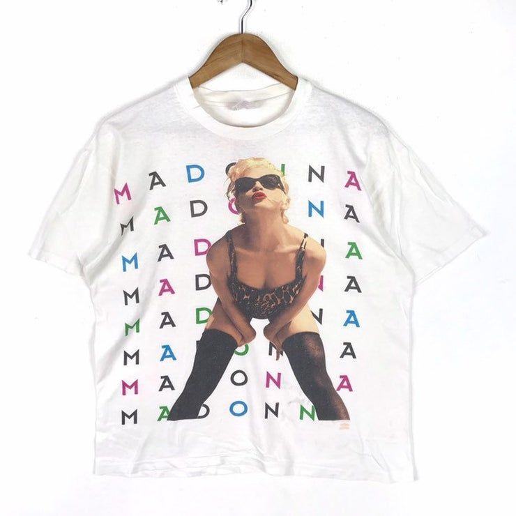 Vintage 1992 Madonna Boy Toy World Tour Concert Big Print Shirt