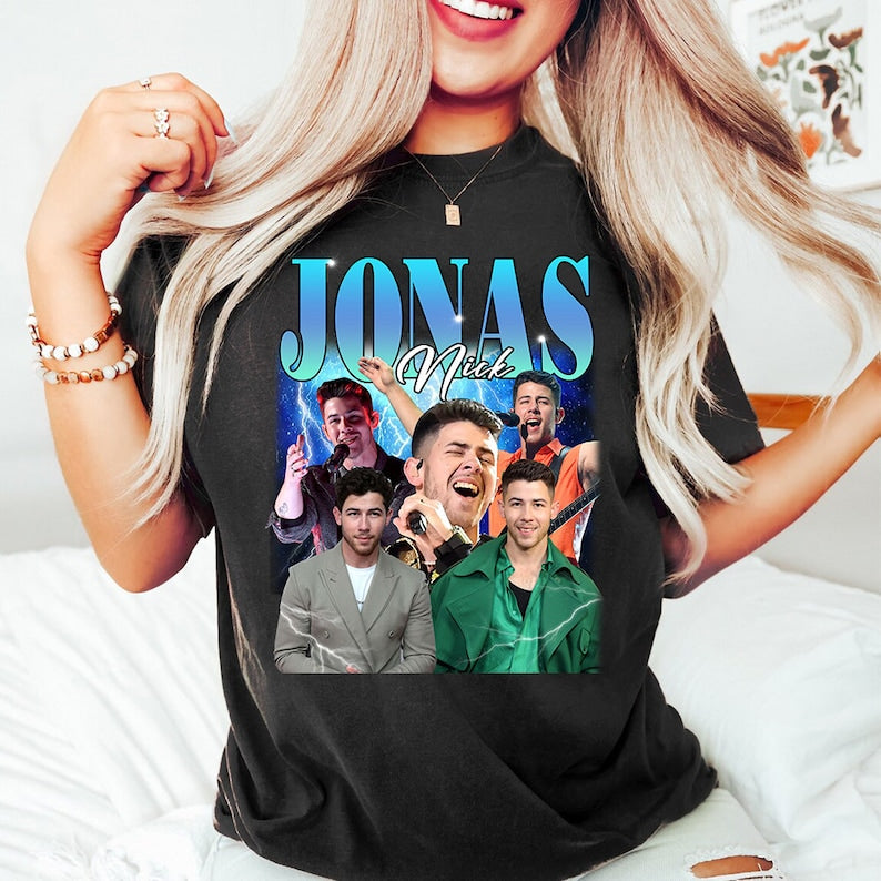 Vintage Jonas Nick Shirt, Jonas Brothers Full Album Shirt, Jonas Brothers Tour Shirt, Five Albums One Night Tour Shirt