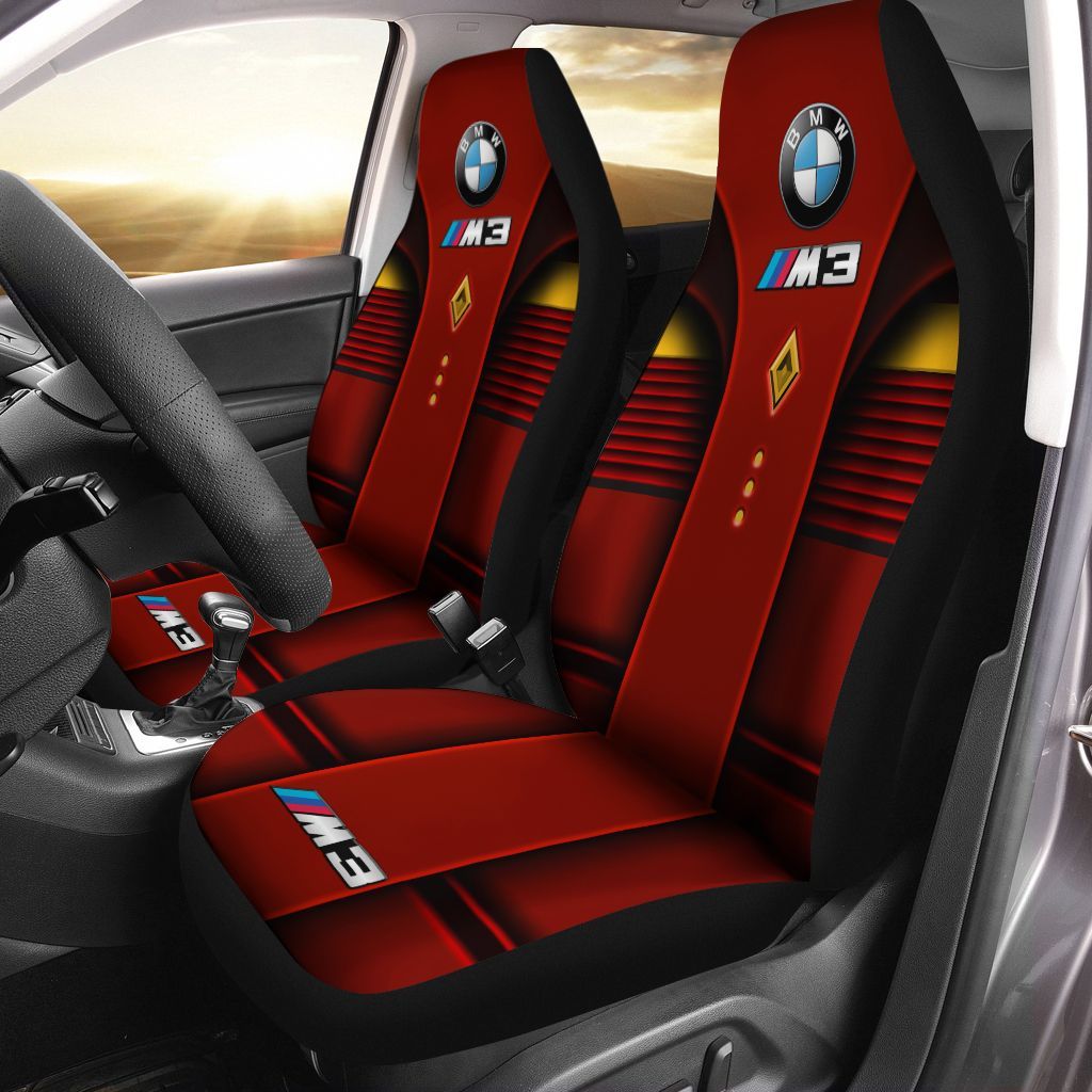 Bmw M3 Lph-Ht Car Seat Cover (Set Of 2) Ver 2 (Red)