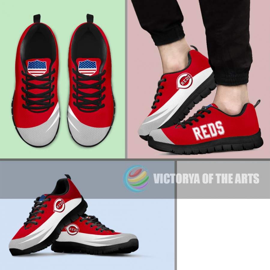 Awesome Gift Logo Cincinnati Reds Sneakers