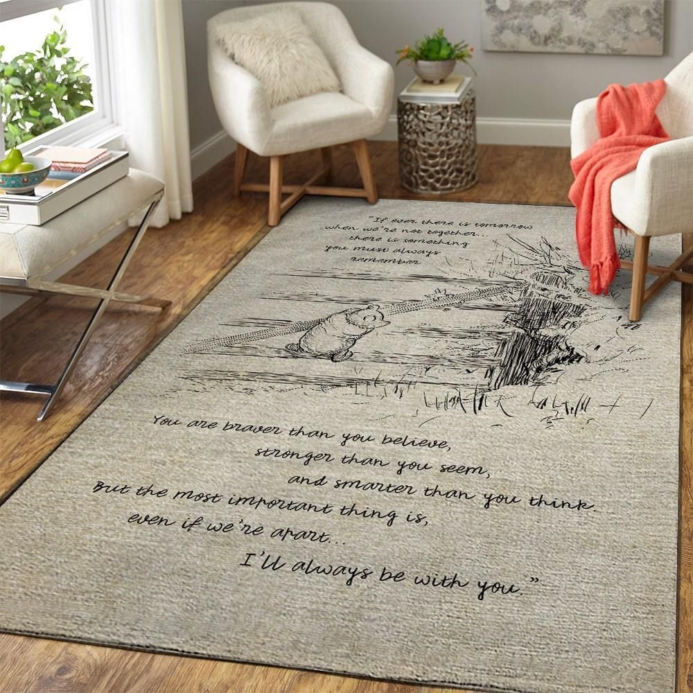 Winnie-The-Pooh Area Rug – Home Decor – Bedroom Living Room Decor, Living Room Rugs, Floor Decor