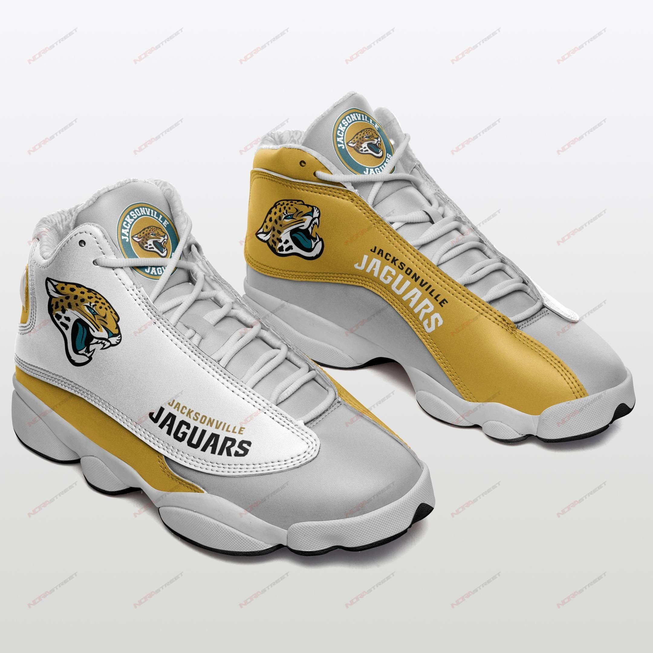 Jacksonville Jaguars Air Jordan 13 Sneakers Sport Shoes For Fans