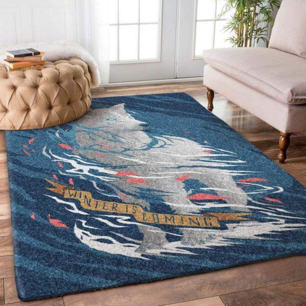 Wolf Art Home Decor Rectangle Area Rug 41