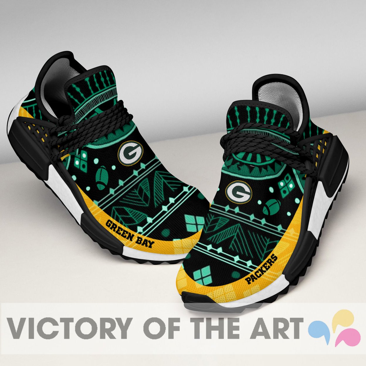 Wonderful Pattern Human Race Green Bay Packers Shoes For Fans