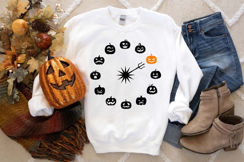 Halloween Sweatshirt, Happy Halloween, Halloween Shirt, Halloween Party, Women Halloween Autumn Oufit X Shirtwrapz