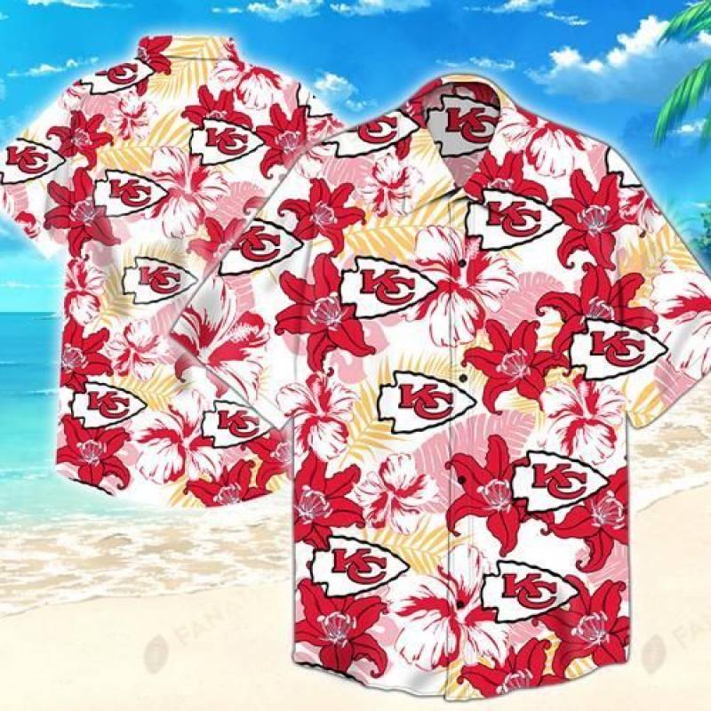 Kansas City Chiefs Flower Hawaii 3D Shirt