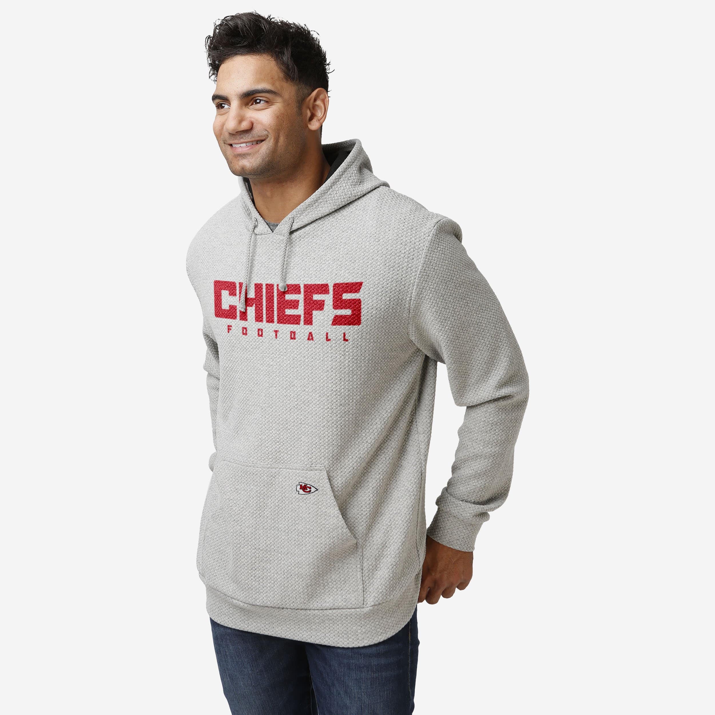 Kansas City Chiefs Gray Woven Hoodie