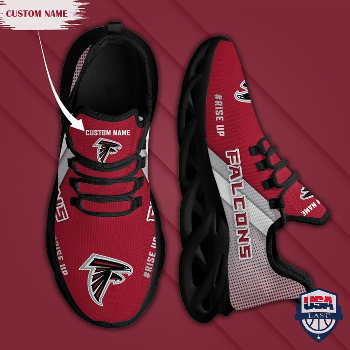 Atlanta Falcons Rise Up Custom Name Max Soul Shoes