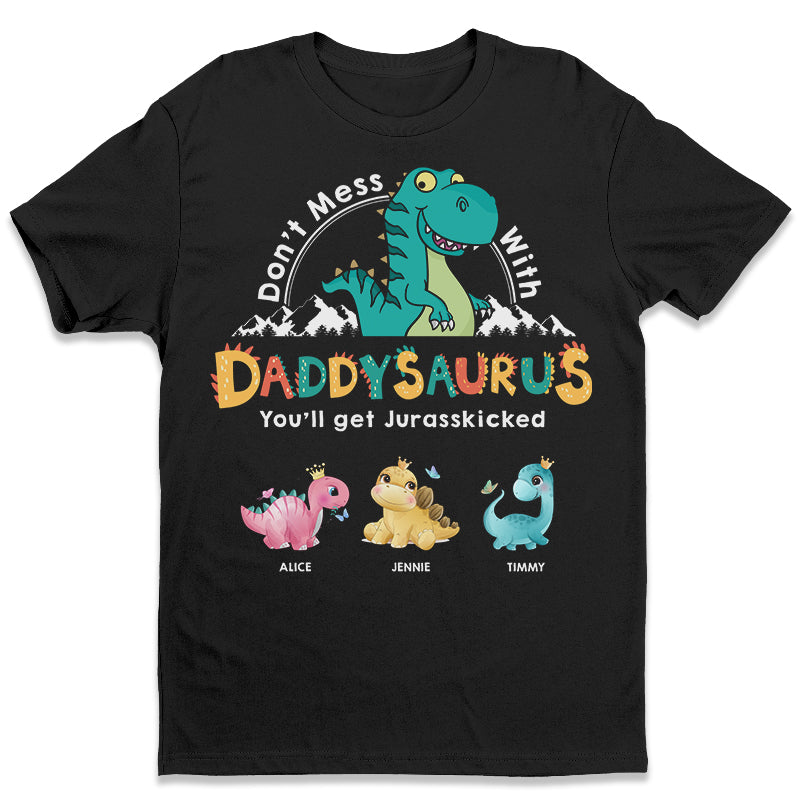 My Papasaurus Is The Best – Family Personalized Custom Unisex T-Shirt, Hoodie, Sweatshirt – Father’S Day, Birthday Gift For Dad