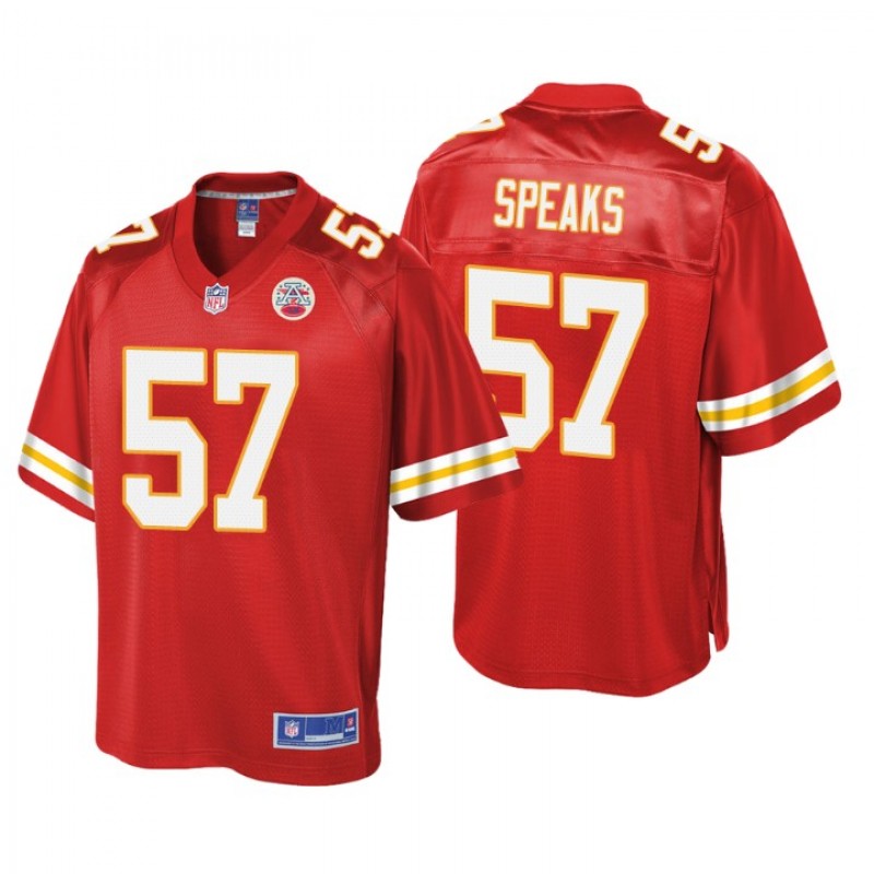 Men Kansas City Chiefs #57 Breeland Speaks Player Red Jersey – All Stitched, Embroidery