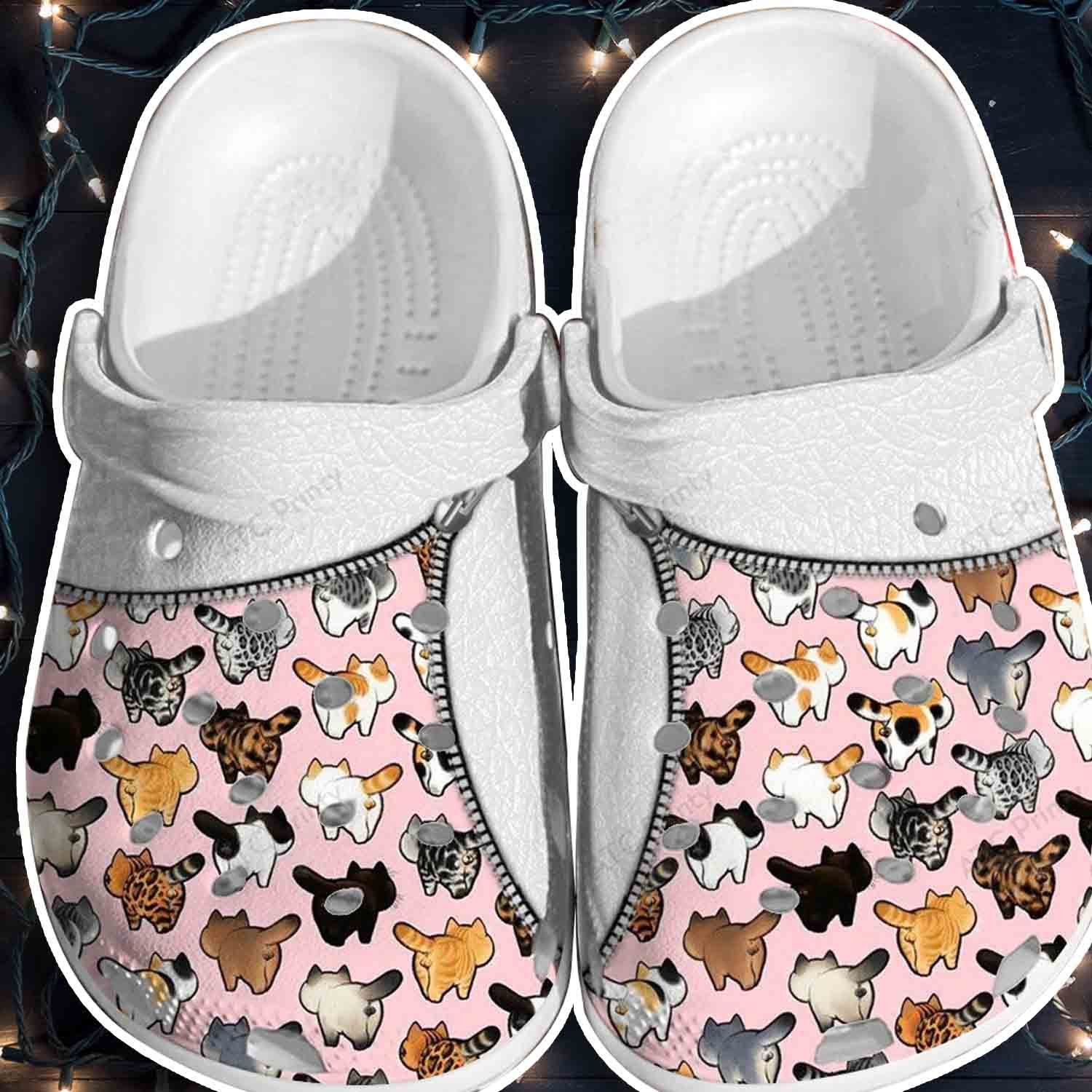 Pinky Cats Shoes Crocs Clogs Gifts For Daughter Niece – Pk-Cats