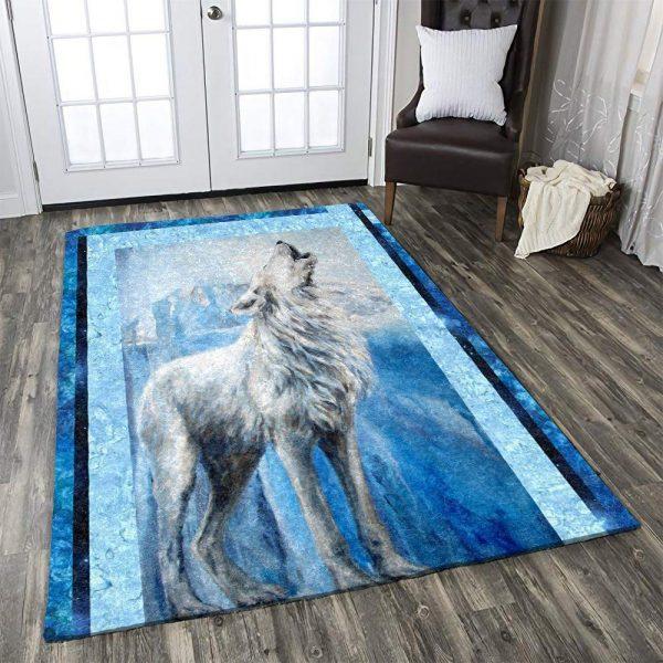 Wolf Art Home Decor Rectangle Area Rug 3