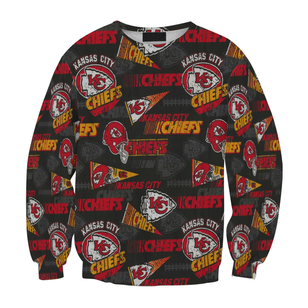 Kansas City Chiefs Emblem V9 Gift For Fan 3D Full Printing Sweatshirt