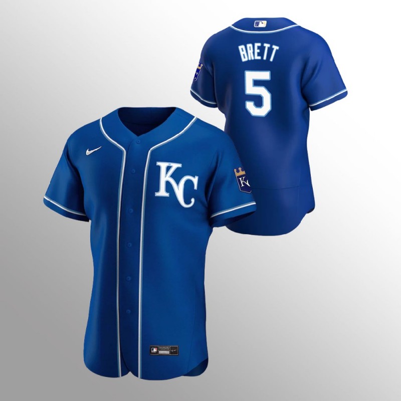 Men’S Kansas City Royals George Brett  Royal 2020 Alternate Jersey – All Stitched, Embroidery