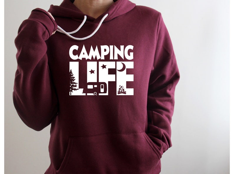 Camping Life Hoodie, Lake Life Hoodie, Camping Life, Rv Camping, Happy Camper, Camping Hoodie