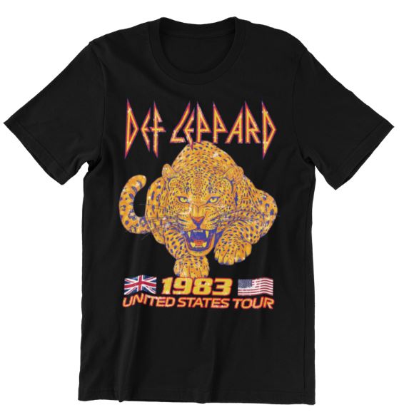 Vintage 80’S Rocker Shirt Def Leppard – Concert Shirt – Unisex Men Women